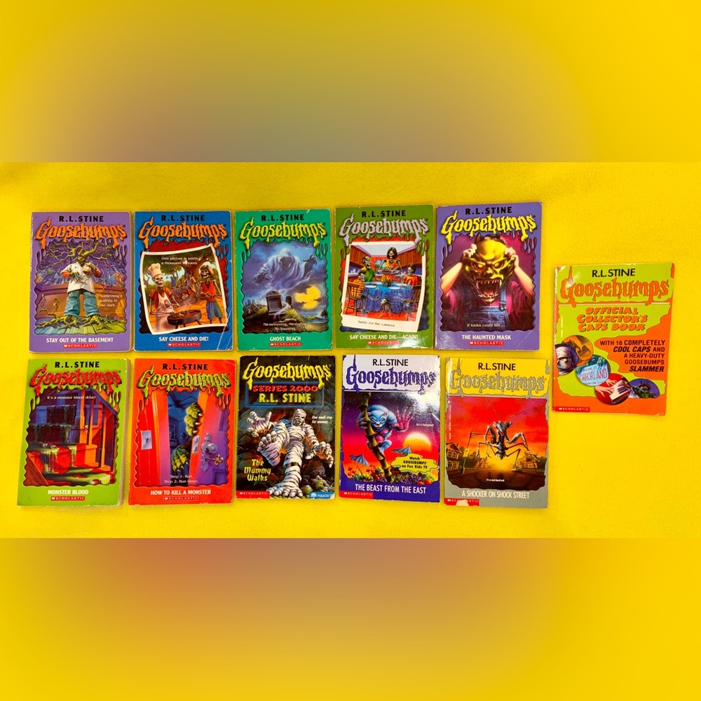Vintage 90’s Goosebumps Books Lot of 11 Mix Set Scholastics Apple Fiction